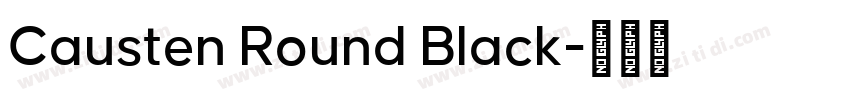 Causten Round Black字体转换